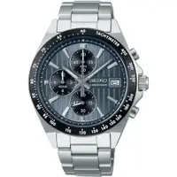 在飛比找蝦皮商城優惠-SEIKO 精工 直條紋三眼計時手錶 聖誕禮物-41mm (