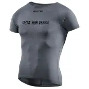 SKINS Cycle/Cycling Men's Short Sleeve Shirt S Thermoregulating Baselayer CHARCL