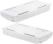 NUOBESTY Desk Organizer Drawers under Desk Storage Box Hidden Drawer No Drilling Plastic Large Capacity Office Dorm Study