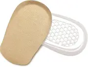 Heel Lifts, 1/2 Inch Shoe Lift, Gel Heel Raisers for Leg Length Discrepancies, Large Height Increase Insole for Men or Women, Shoe Inserts Comfort Half Foot Pads for Heel Pain - 1 Pair