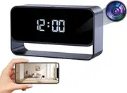 HiSpyCam Hidden Camera Clock, FHD 1080P Wireless Spy Cam, WiFi Nanny Cam, Strong Night Vision, Small Discreet Cam for Home Indoor Security