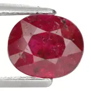 1.46 Ct. Top Quality Unheated Red Ruby Gemstone WITH GLC CERTIFY