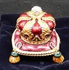 Estee Lauder Solid Perfume Bejeweled Crown Compact - no box! -