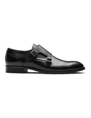 [Aquila] Davies Monk Strap Shoes in Black