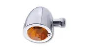 HIGHSIDER smart Bullet Flat Indicator Chrome/Orange E-Approved (1pc), yellow