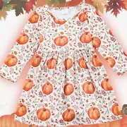 Girls Autumn Fall Thanksgiving Dress 1-2Y TRAVELERS COLLECTION