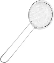 Skimmer Ladle Foldable Stainless Steel Strainer Spoon for Noodles Vegetables Space Saving Cooking Tool Fine Mesh Kitchen Colander for Efficient Straining