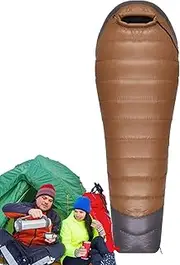 Down Sleeping Bags for Adults - Backpacking Sleeping Bag - Ultralight Down Sleeping Bag for Adults, Compact Sleeping Bag, Mummy Sleeping Bag for Backpacking, Hiking and Camping