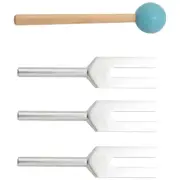 3X(4Pcs/Set Aluminum Alloy Angel Crystal Tuning Fork 4096Hz/4160Hz/4225Hz7363