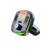 Multifunctional Bluetooth5.0 FM Transmitter MP3 Car Kit Hands-Free 2 USB Charger