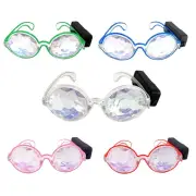 LED Glasses Glow in The Dark Glasses Wireless Light Up Glasses Flashing Glasses