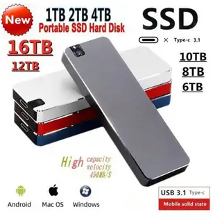 24小時出貨 移動SD硬盤Type-USB 2TB 4TB 6TB 8TB 4TB固態隨身硬碟 外接式硬碟