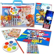 Viacom Paw Patrol Drawing and Painting Set for Kids - Gift Bundle With Coloring Book, Utensils, Watercolor Paints, Stickers, and More