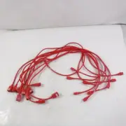 10 Pack 5' P-Lock C20-C13, 14AWG SJT Red Power Cords 15A/250V
