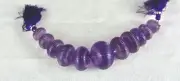 Natural Amethyst Carved Beads 11 Pc 512 Ct Loose Gemstone Jewellery Designing