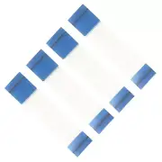 2Pack 18pin Touchpad Touch Flex Ribbon Cable Connect Cable For PS5 Controller