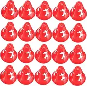 20Pcs Training Cones for Soccer and Roller Skating Durable Pe Exercise Markers for Agility Practice for Adults Sports Training