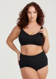 [Taking Shape] Taking Shape Wirefree Cotton Everyday Bra Size 20D in - Plus Size Women's Lingerie