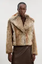 Faux Fox Fur Short Coat
