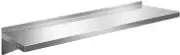 Cefito Stainless Steel Wall Shelf, 120 x 30cm Floating Kitchen Shelves Wall-Mounted Shelving Display Rack Hanging Organizer Storage for Home, Rectangle 1.2mm Thickness Rustproof Silver