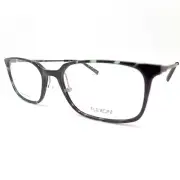 Flexon EP8003 340 Shiny Green Tortoise 55mm with Nose Pads New Authentic Frames