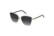 Furla SFU692 Shiny Rose Gold Women's Sunglasses Transparent Blue/Cream