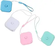 LALAFINA 2sets 4pcs Portable Tape Measure Compact Dual Sided Measuring Tape for Sewing Body Measurement Crafts Adorable Lightweight Soft Ruler 4pcs*2