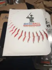 vintage baseball card album binder Zippered