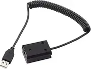 USB Power Cable Adapter NP-FW50 Dummy Battery Adapter for Sony A7 A7R2 A6500 A6400 Power Bank