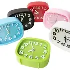 Alarm Analog Clock Compact Durable Portable Bedside Desktop Analog Clock Oval
