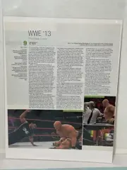 Wwe 13 video game review magazine article print ad wall art Ephemera