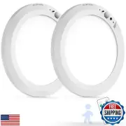 Battery Operated Auto Motion Sensor LED Celling Lights Set of 2, Smart Body S