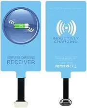 IVY QI Wireless Charging Receiver Adapter with Fast&Smart Microchip Technology for Samsung Galaxy A15 A55 A35 A25 A54 A14 A34 A24 A04 A13 A23 A33 A53 A12 A22 A32 A42 A52 A03S A05 A05S A72 Type-C