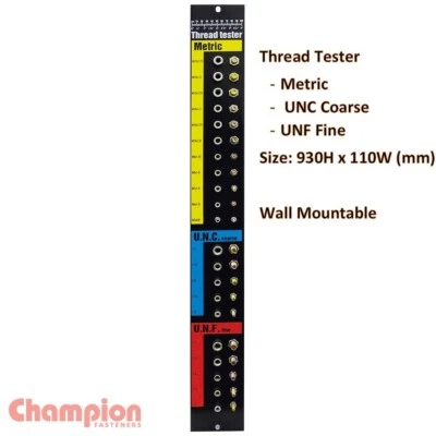 Thread Tester Nut & Bolt Metric / Imperial Checker Gauge TT1 - Australian Made