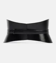 [Alaia] Alaïa Leather corset belt Inch 33.5 black