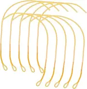 Professional Fishing Leader Strings 10 Pack Metal Fishing Lines Fish Line for Connecting Hooks Lures Rotatable to Avoid Tangles