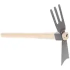 Household Ergonomic Dual Headed Hoe Garden Tool Flower Digging Gadget