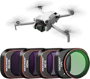 NEEWER ND & CPL Filter Set Compatible with DJI Mini 4 Pro, 4 Pack ND16 ND64 ND256 CPL Polarizer and Neutral Density Filters Drone Lens Accessories, Multi Coated HD Optical Glass/Aluminum Frame