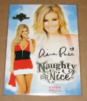 2014 Benchwarmer CIARA PRICE Naughty or Nice Gold Foil Auto / PLAYBOY Playmate