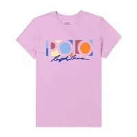 在飛比找PChome24h購物優惠-Polo Ralph Lauren RL 熱銷貼布文字圖案短