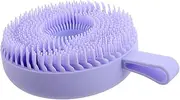 OATIPHO Gentle Silicone Face Scrubber Brush Deep Pore Cleansing Tool for Women Makeup Remover Soft Bristles Travel-friendly Face Cleaner Purple