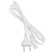1.5m AC EU C8 VDE Power Supply Adapter Cord Cable White PVC Power Adapter Connector Line for Computer Chassis