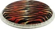 Conga Drumhead, Tucked, 11.75", Skyndeep, "tiger Stripe" Graphic