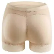 unbrand Padded Butt Lifter Panties Hip Enhancer Shapewear Body Shaper Tummy Control Panties Underwear BEIGE L
