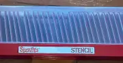 NEW Sizzix Sizzlits Stencil Alphabet Die Set with Storage Box 38-9732