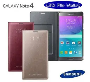 【NOTE4 原廠皮套 LED 】三星 NOTE4 N910 N910U LED Flip Wallet 星炫顯示保護套【原廠盒裝公司貨】