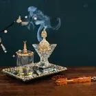 Arabian Incense Burner Set Incense Holder Centerpiece Incense for Ramadan SPA