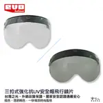 EVO 安全帽飛行鏡片 強化 抗UV 現貨 護目鏡 W鏡片 強化凸鏡 透明鏡片 抗UV 長鏡片 三釦式 鏡片 哈家人