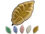 Ceramic Spoon Rest for Stove Top Ice Cracks Leaf Cute Spoon Rest for Kitchen ...
