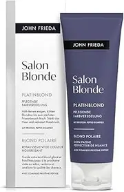 John Frieda Salon Blonde - Platinum Blonde - Colour Finish - Keeps the icy cool blonde tone fresh until the next hairdressing visit - Volume: 120 ml - Formulated without ammonia or peroxide